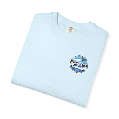 PB02 - Pensacola Blues Logo with City Scape and Aircraft Carrier