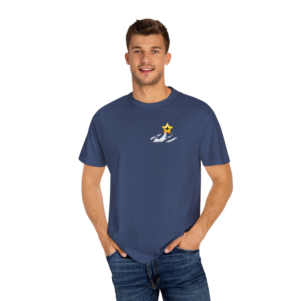 Pensacola Blues Gold Star Pocket featuring Missing Man Formation - PBP06