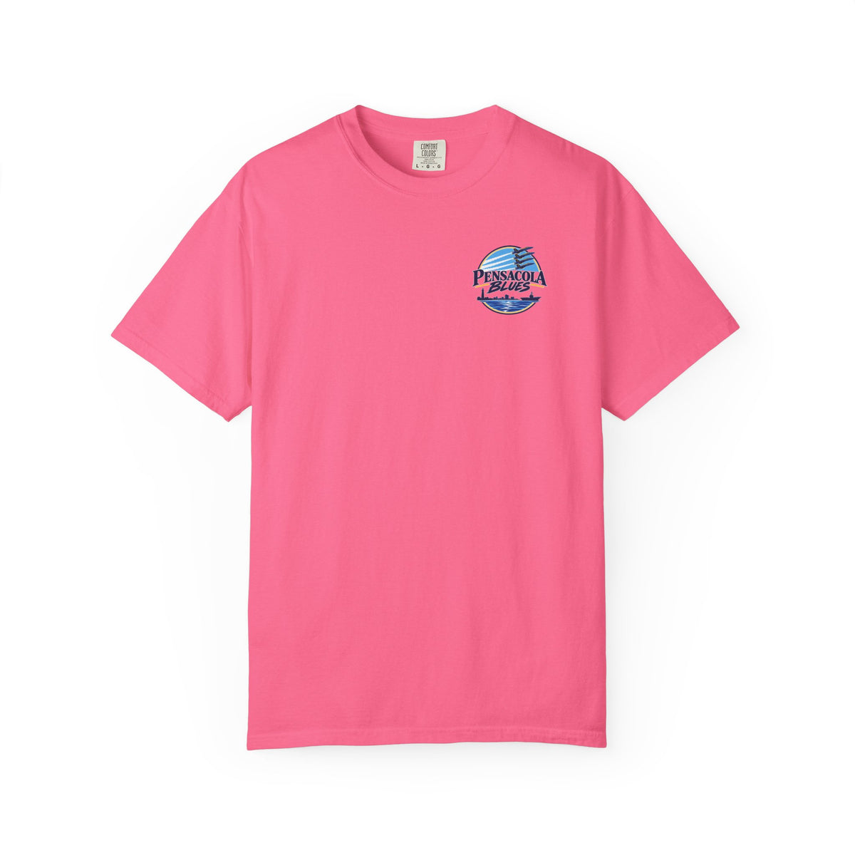 PB02 - Pensacola Blues Logo with City Scape and Aircraft Carrier