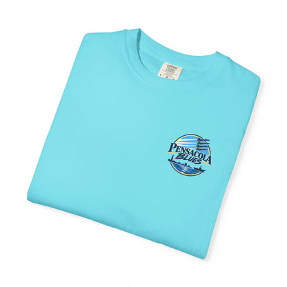 PB02 - Pensacola Blues Logo with City Scape and Aircraft Carrier