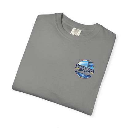 PB02 - Pensacola Blues Logo with City Scape and Aircraft Carrier