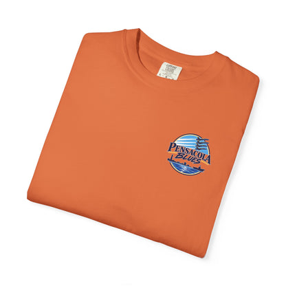 PB02 - Pensacola Blues Logo with City Scape and Aircraft Carrier