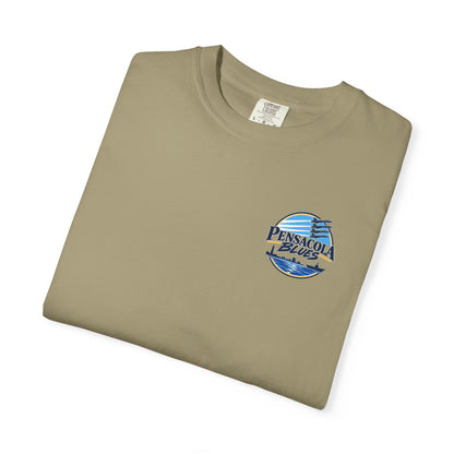 PB02 - Pensacola Blues Logo with City Scape and Aircraft Carrier