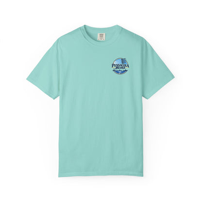 PB02 - Pensacola Blues Logo with City Scape and Aircraft Carrier