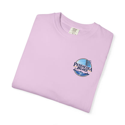 PB02 - Pensacola Blues Logo with City Scape and Aircraft Carrier