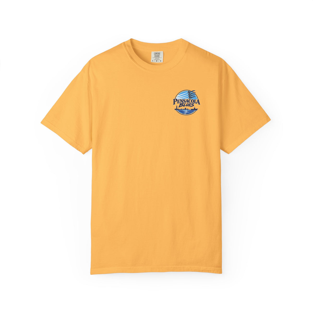 PB02 - Pensacola Blues Logo with City Scape and Aircraft Carrier