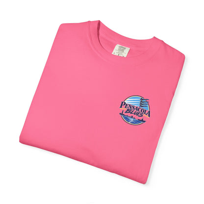 PB02 - Pensacola Blues Logo with City Scape and Aircraft Carrier