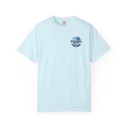 PB02 - Pensacola Blues Logo with City Scape and Aircraft Carrier