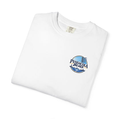 PB02 - Pensacola Blues Logo with City Scape and Aircraft Carrier