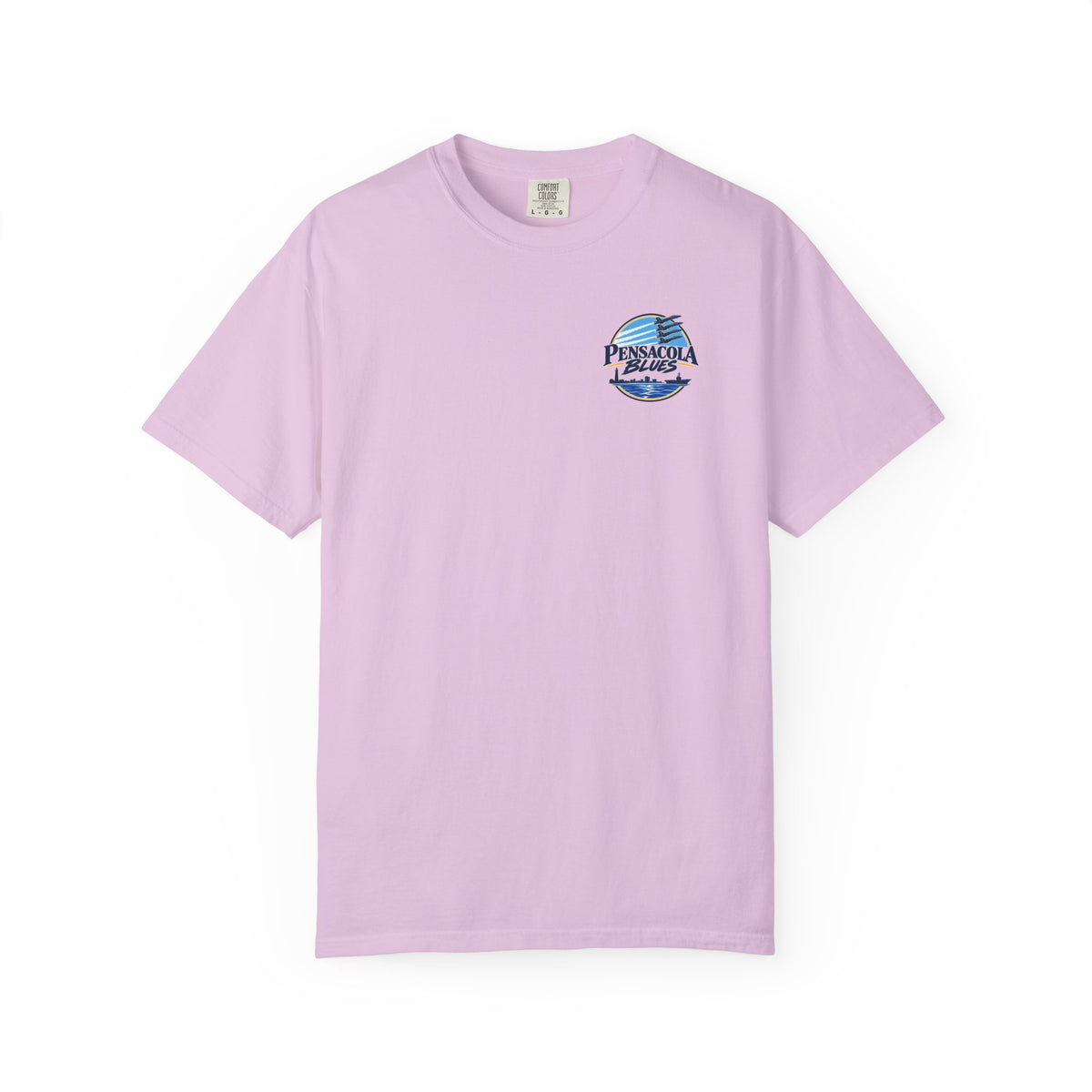 PB02 - Pensacola Blues Logo with City Scape and Aircraft Carrier
